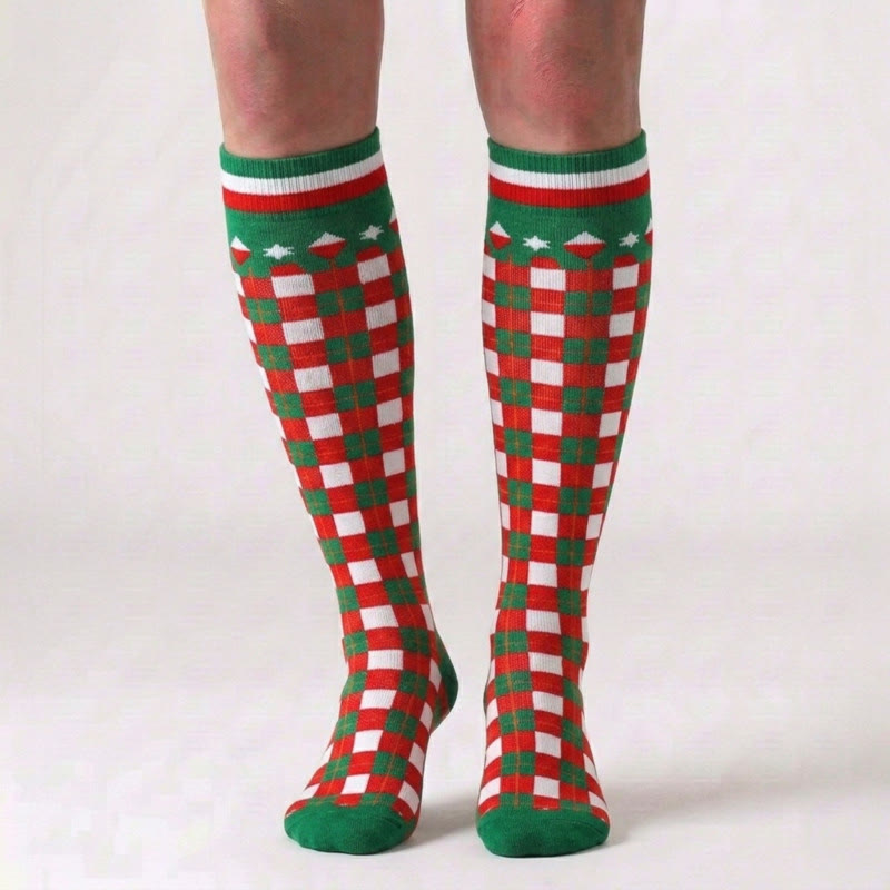 Chaussettes de compression à motif mignon de Noël (6 paires) - image 4