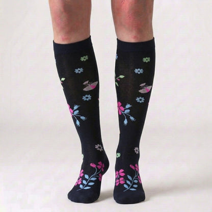 Chaussettes de compression papillon libellule (3 paires) - image 1