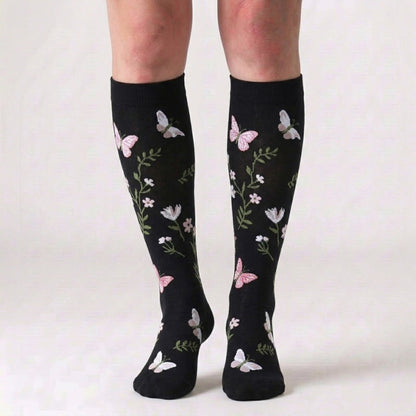 Chaussettes de compression papillon libellule (3 paires) - image 3