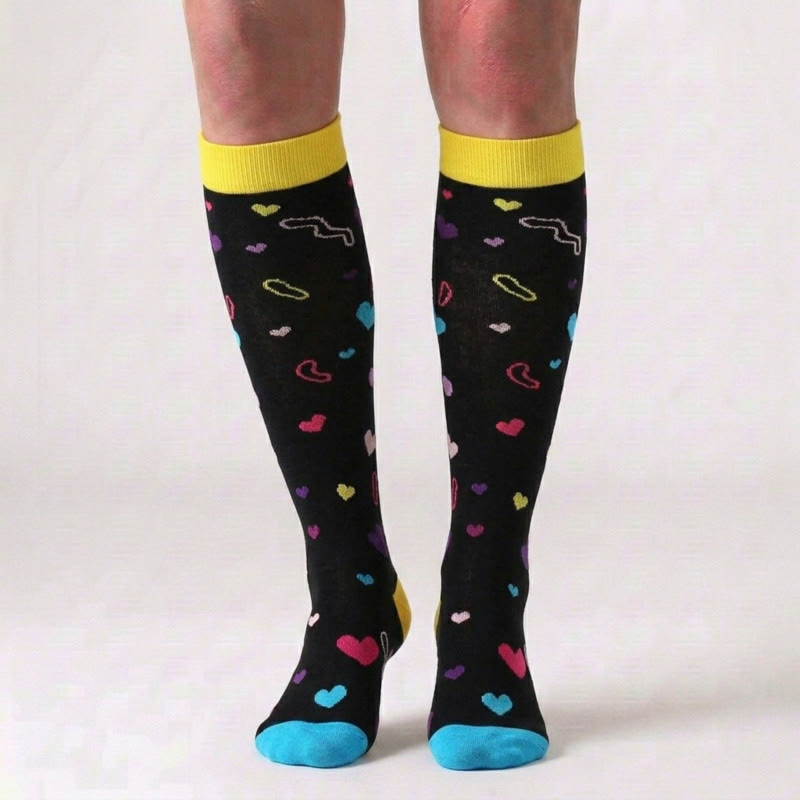 Chaussettes de compression à lèvres rouges (5 paires) - image 4