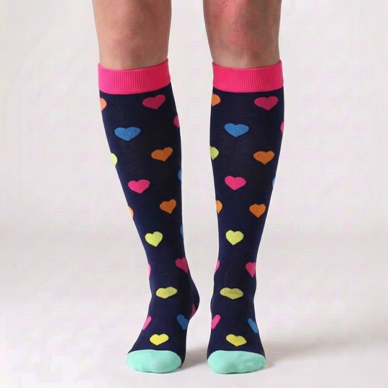 Chaussettes de compression à lèvres rouges (5 paires) - image 5