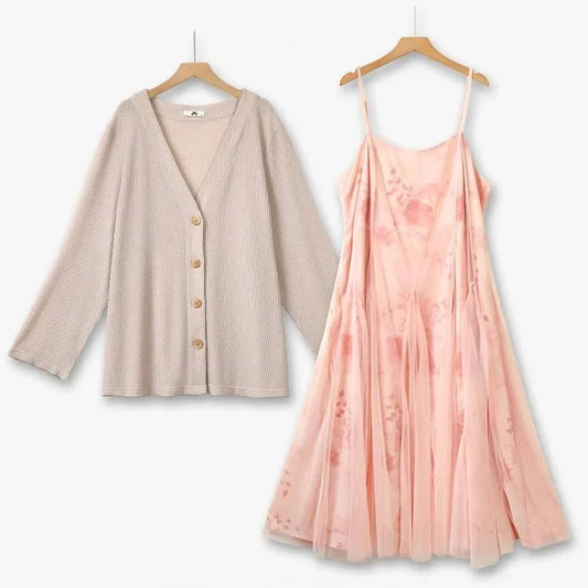 Ensemble deux pièces romantique à motif floral - Ensemble de 2 pièces - 6XL - image 0