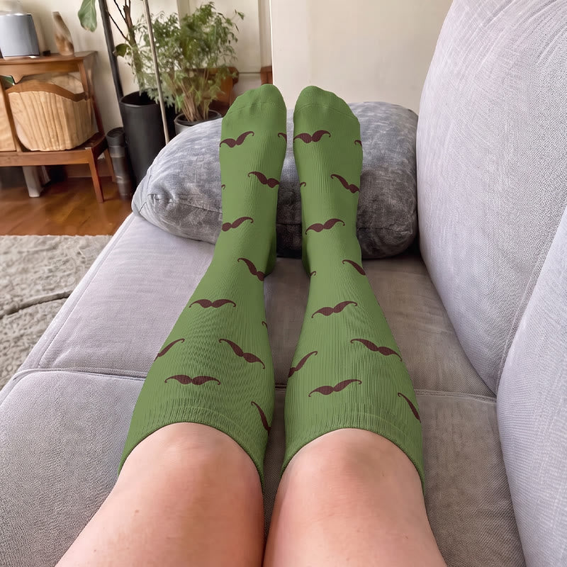 Chaussettes de compression grandes tailles à motif pattes - image 2