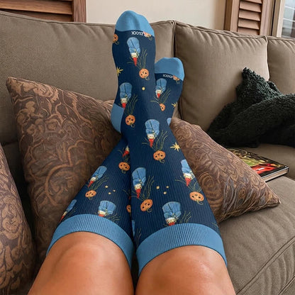 Chaussettes de compression citrouille grenouille grande taille - image 3