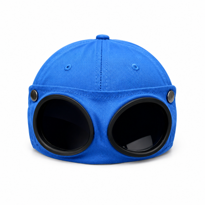 Chapeau style streetwear vintage à lunettes - Bleu - One Size - image 9