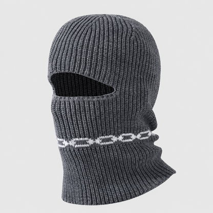 Bonnet cagoule convertible en maille côtelée pour temps froid - image 7