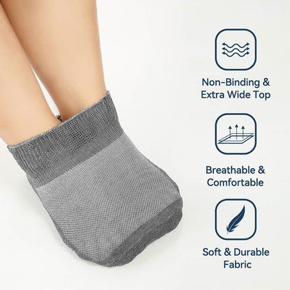 Chaussettes de cheville respirantes, rembourrées et non contraignantes pour diabétiques (5 paires) - image 12