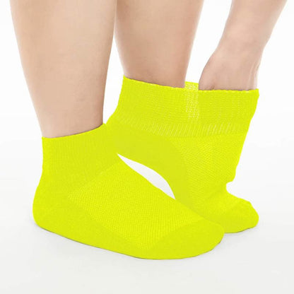 Chaussettes de cheville respirantes, rembourrées et non contraignantes pour diabétiques (5 paires) - Jaune - UE40-44(7-10) - image 8