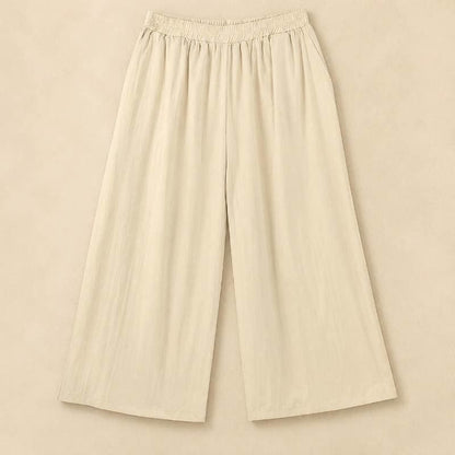 Pantalon ample et léger grande taille à enfiler - Beige - 6XL - image 0