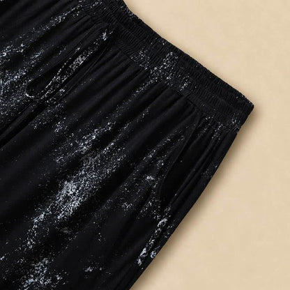 Pantalon fluide à jambes larges imprimé Splash grandes tailles - image 2
