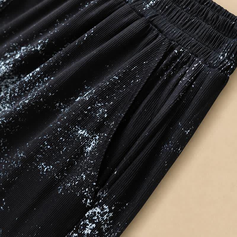 Pantalon fluide à jambes larges imprimé Splash grandes tailles - image 5