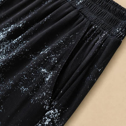 Pantalon fluide à jambes larges imprimé Splash grandes tailles - image 5