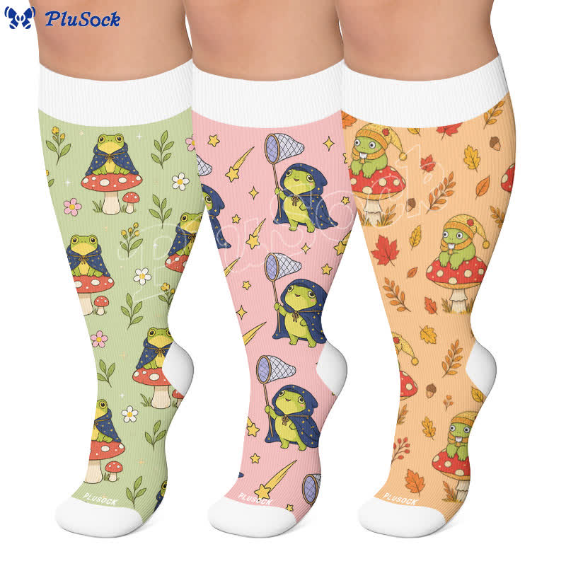 Chaussettes de compression Frog Garden grandes tailles saisonnières - image 0