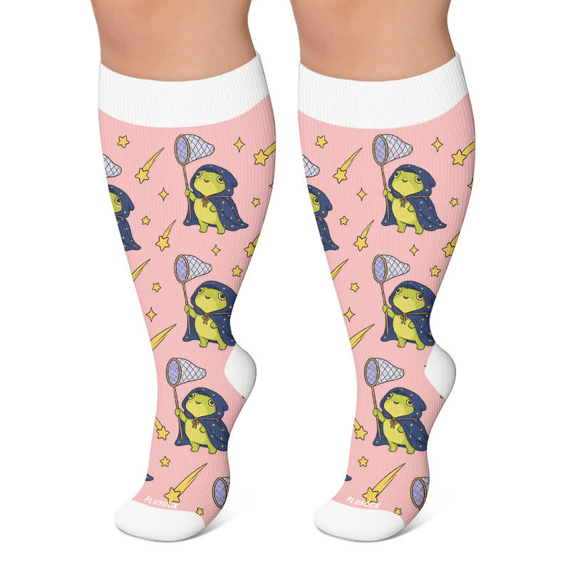 Chaussettes de compression Frog Garden grandes tailles saisonnières - Rose - 4XL - image 6