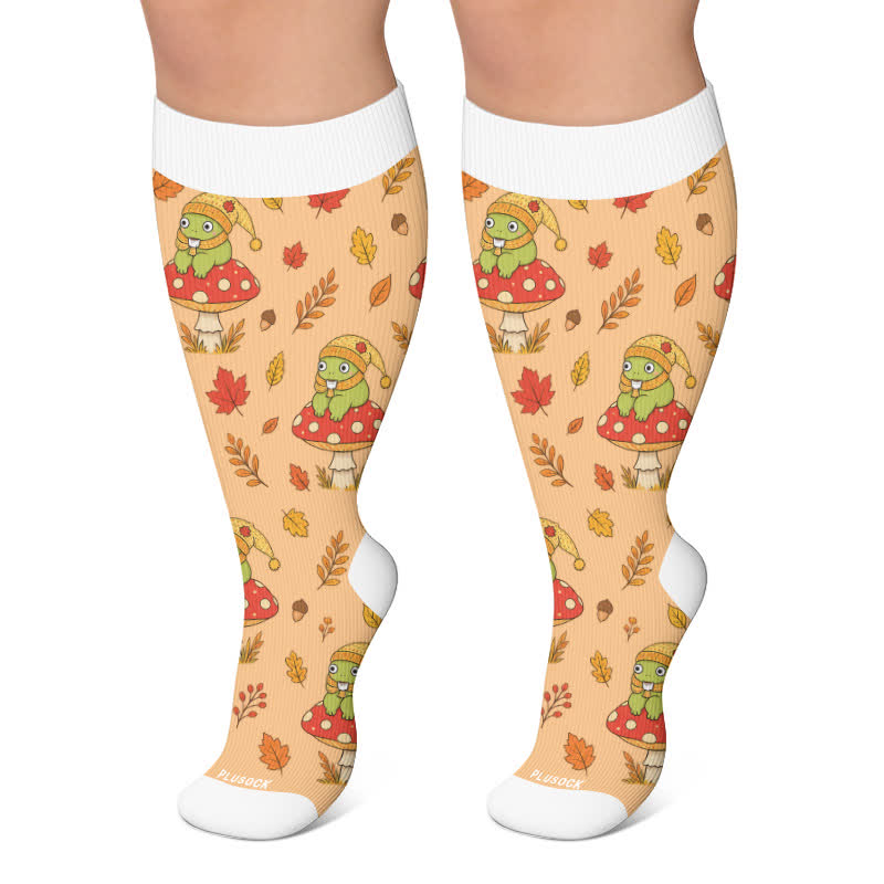 Chaussettes de compression Frog Garden grandes tailles saisonnières - Orange - 4XL - image 5