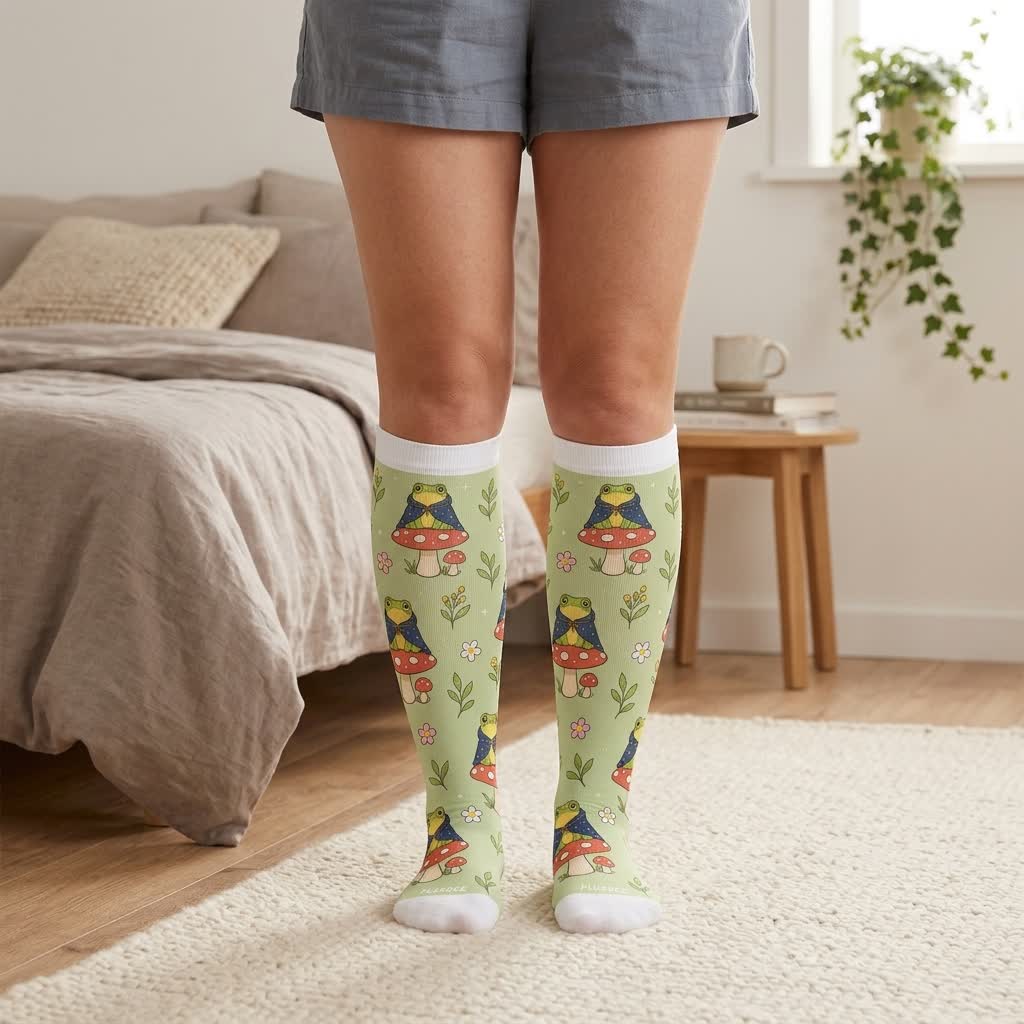 Chaussettes de compression Frog Garden grandes tailles saisonnières - image 1