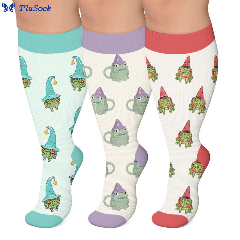 Chaussettes de compression Frog Wizard grandes tailles - image 0