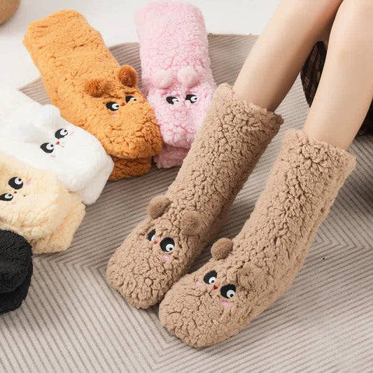 Chaussettes-chaussons en polaire Cozy Bear - image 0
