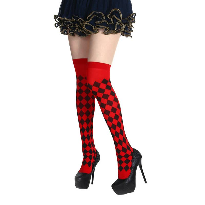 Chaussettes hautes à motif poker pour Halloween (3 paires) - G - One Size - image 6