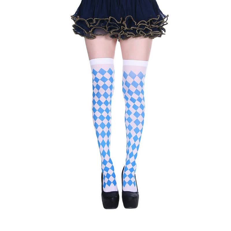 Chaussettes hautes à motif poker pour Halloween (3 paires) - C - One Size - image 2
