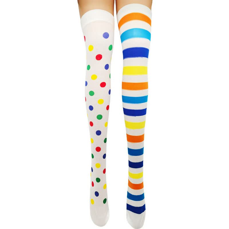 Chaussettes hautes transparentes à pois pour Halloween (3 paires) - H - One Size - image 7