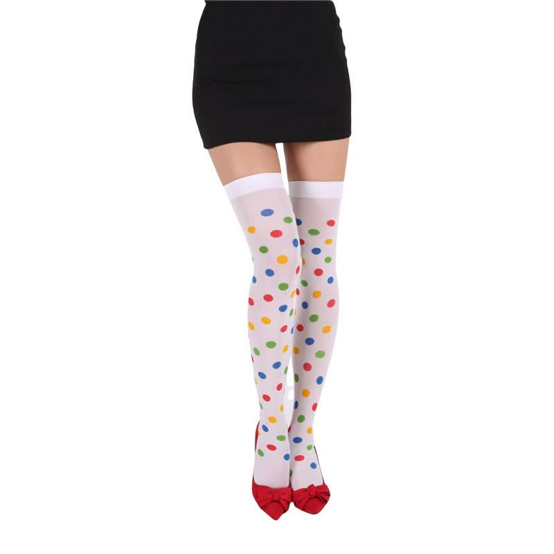 Chaussettes hautes transparentes à pois pour Halloween (3 paires) - F - One Size - image 5