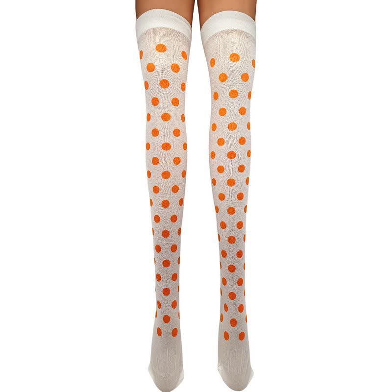 Chaussettes hautes transparentes à pois pour Halloween (3 paires) - M - One Size - image 12