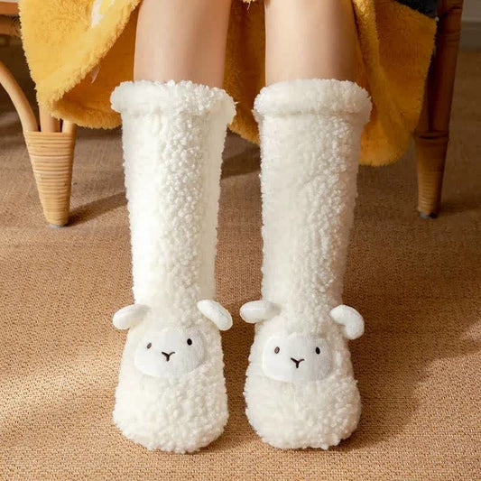 Chaussettes-chaussons en sherpa Cozy Sheep - Blanc - 42(US2-8) - image 0