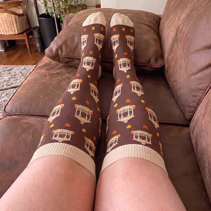 Chaussettes de compression fantaisie d'automne grandes tailles - image 2