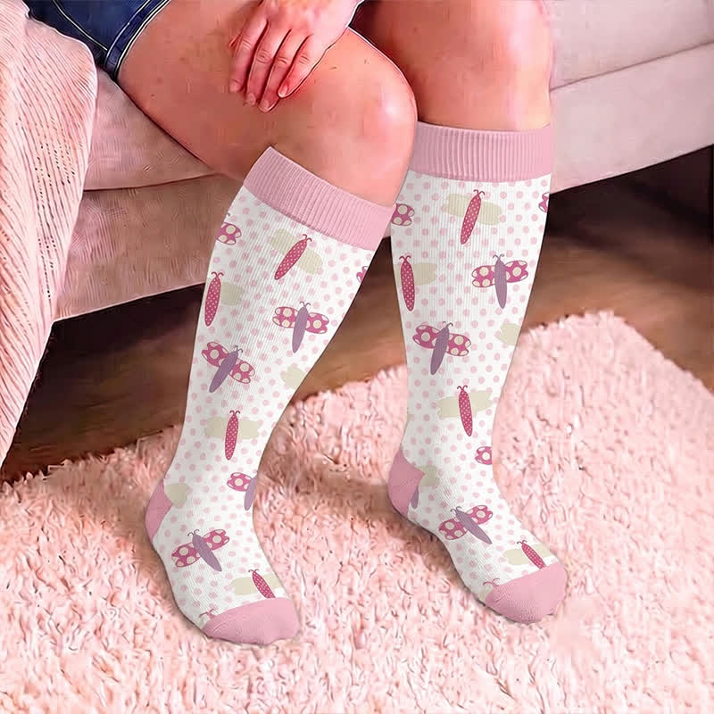 Chaussettes de compression grande taille Libellule Grenouille - image 2