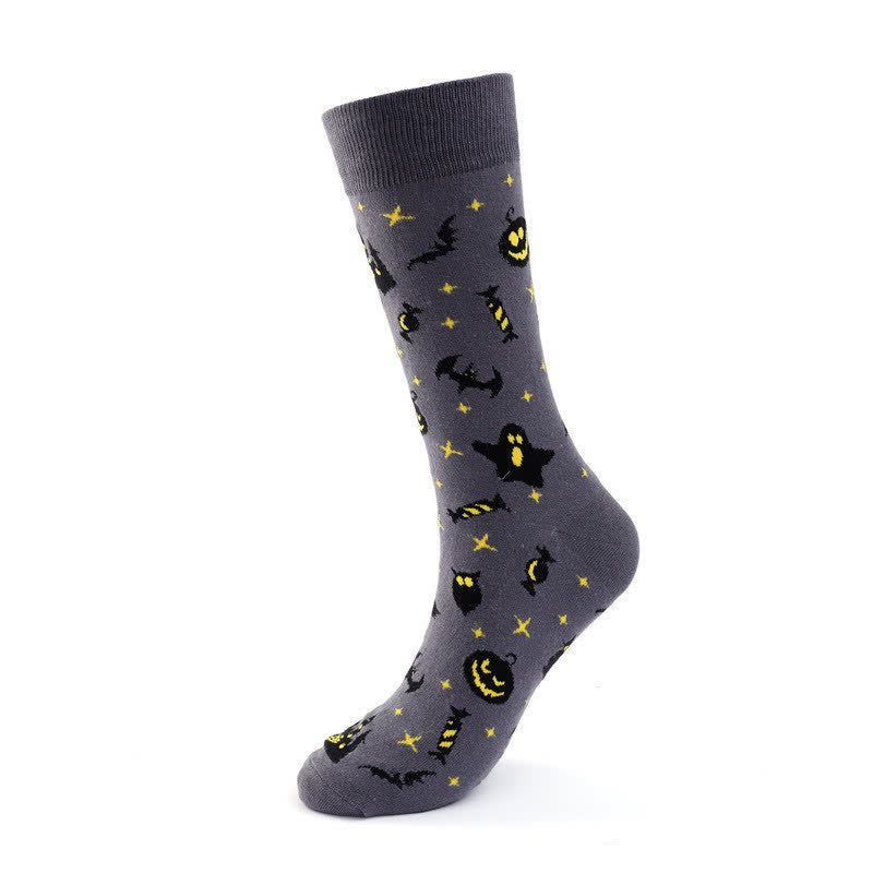 Chaussettes fantaisie d'Halloween (5 paires) - E - UE36-43 (US3-9) - image 1