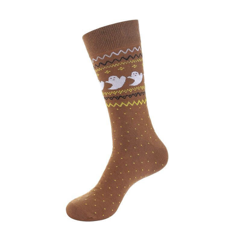 Chaussettes de fête d'Halloween (5 paires) - C - UE36-43 (US3-9) - image 3