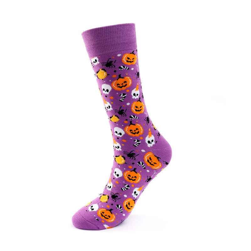 Chaussettes de fête d'Halloween (5 paires) - D - UE36-43 (US3-9) - image 4