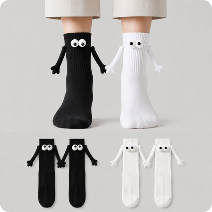 Chaussettes magnétiques ludiques en forme d'œil 3D (2 paires) - image 0