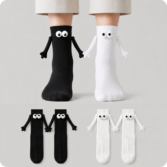 Chaussettes magnétiques ludiques en forme d'œil 3D (2 paires) - image 0