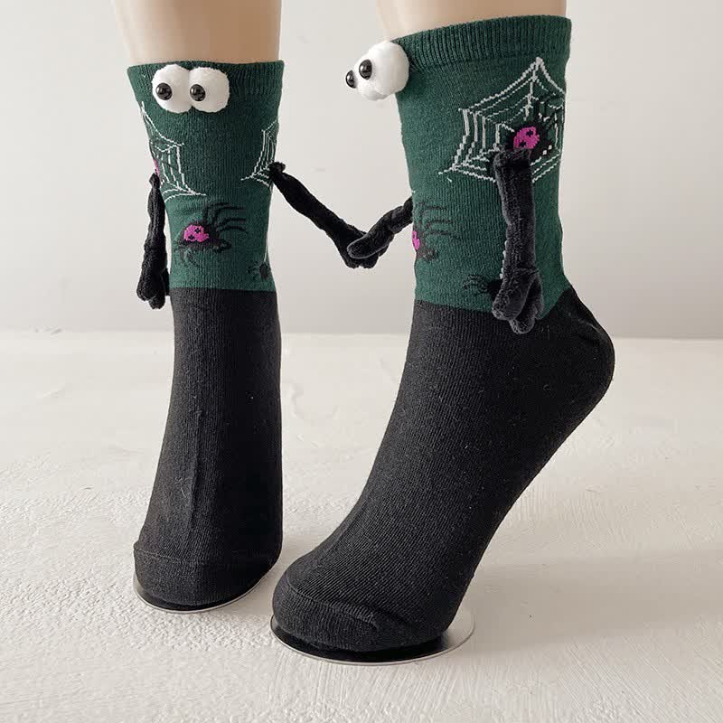 Chaussettes d'Halloween effrayantes à motif œil 3D (4 paires) - G - UE36-43 (US3-9) - image 9