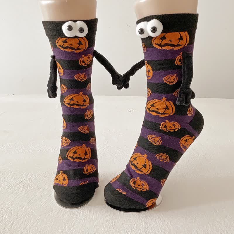Chaussettes d'Halloween effrayantes à motif œil 3D (4 paires) - je - UE36-43 (US3-9) - image 8