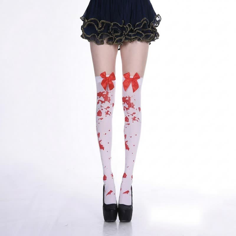 Chaussettes hautes Halloween audacieuses (4 paires) - E - UE36-43 (US3-9) - image 5