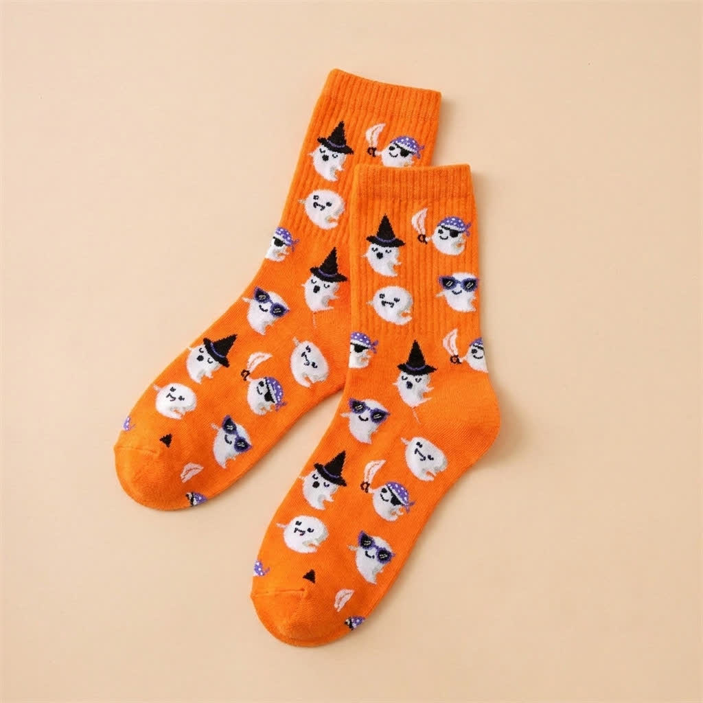 Chaussettes imprimées Halloween (6 paires) - D - UE36-43 (US3-9) - image 4