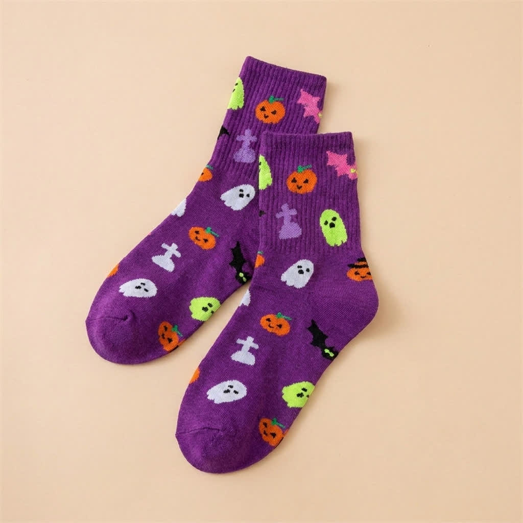 Chaussettes imprimées Halloween (6 paires) - F - UE36-43 (US3-9) - image 6