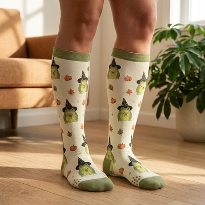 Chaussettes de compression grenouille Halloween grande taille - image 2