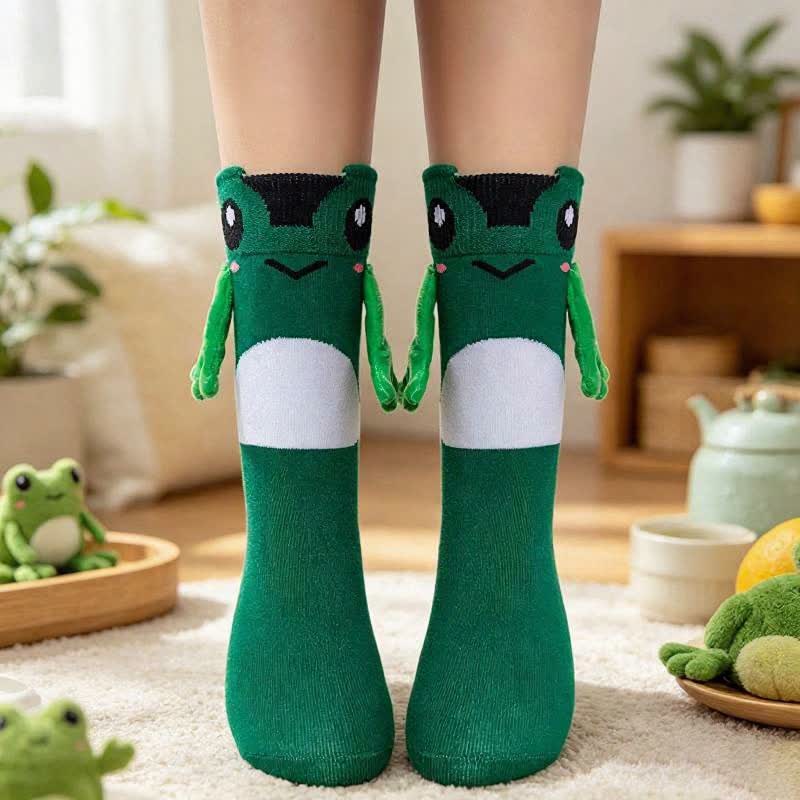Chaussettes douillettes à motif animal tenant une main (2 paires) - B - UE36-41 (US3-8) - image 2