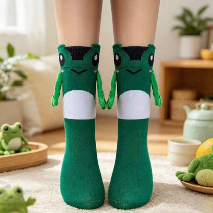 Chaussettes douillettes à motif animal tenant une main (2 paires) - B - UE36-41 (US3-8) - image 2