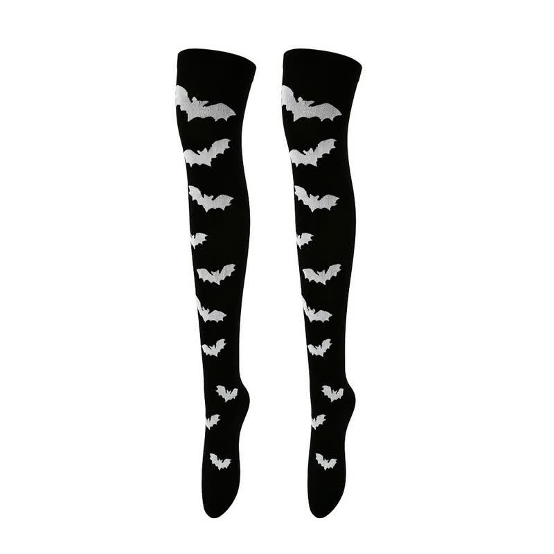 Chaussettes hautes à motifs assortis pour Halloween (4 paires) - UN - UE36-43 (US3-9) - image 2