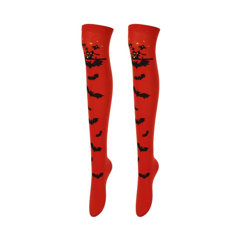 Chaussettes hautes à motifs assortis pour Halloween (4 paires) - B - UE36-43 (US3-9) - image 3