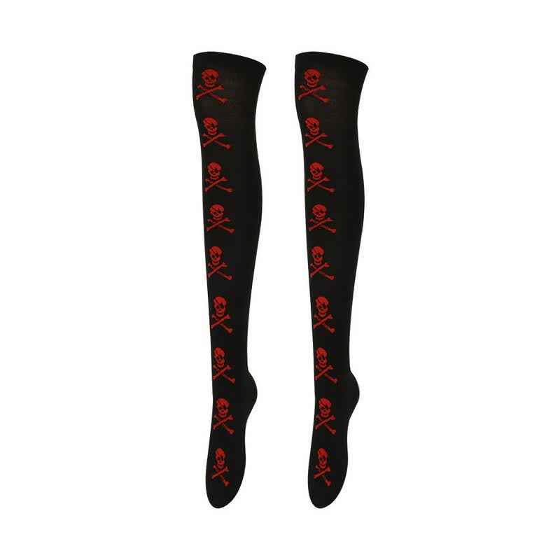 Chaussettes hautes amusantes pour Halloween (4 paires) - B - UE36-43 (US3-9) - image 2