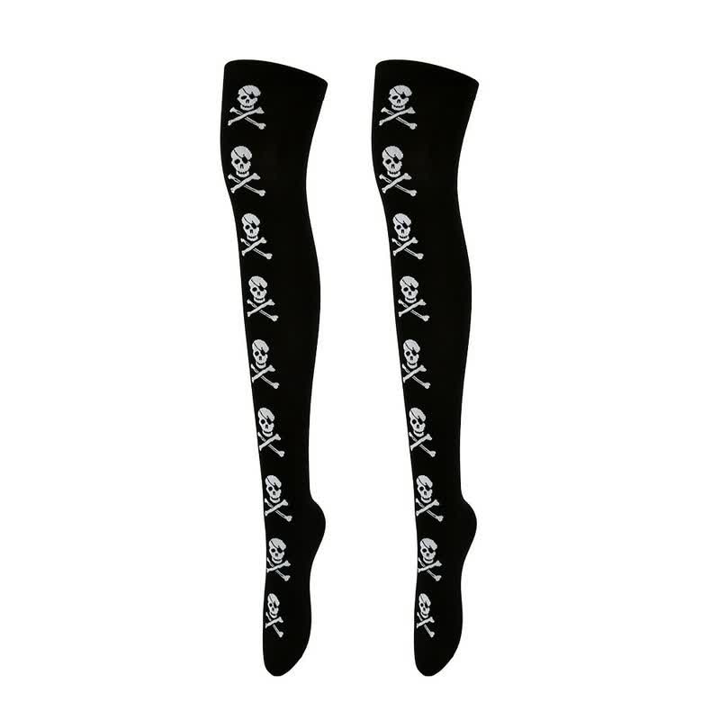 Chaussettes hautes amusantes pour Halloween (4 paires) - UN - UE36-43 (US3-9) - image 1