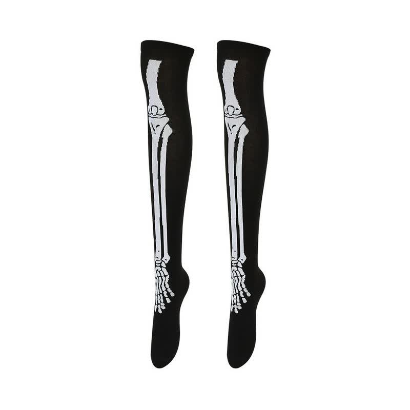 Chaussettes hautes pour fête d'Halloween (4 paires) - D - UE36-43 (US3-9) - image 4