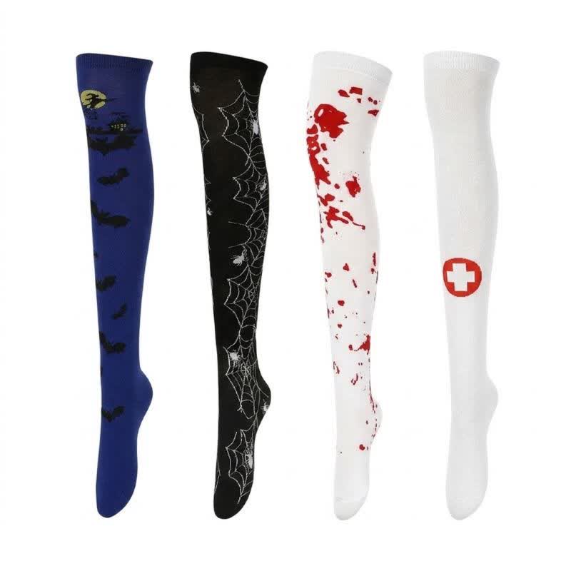 Chaussettes hautes Halloween Bold Over Knee (6 paires) - image 0