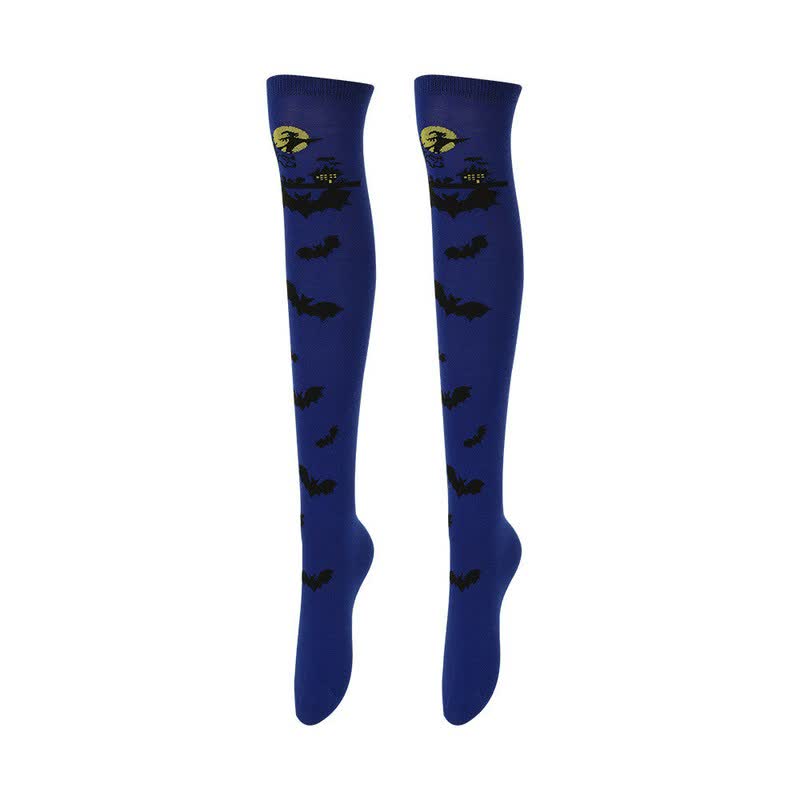 Chaussettes hautes Halloween Bold Over Knee (6 paires) - UN - UE36-43 (US3-9) - image 1